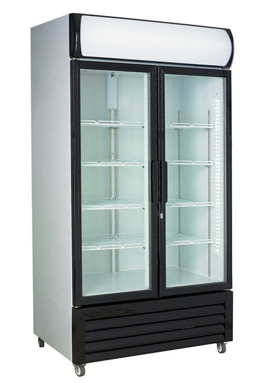 Kjøleskap 670L m/ glassdør