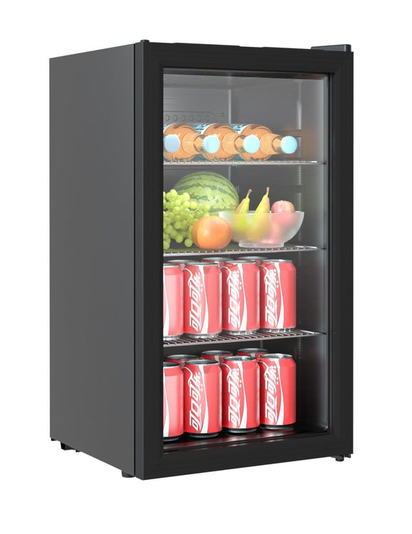 Minikjøleskap m/ glassdør 80L- Bordmodell