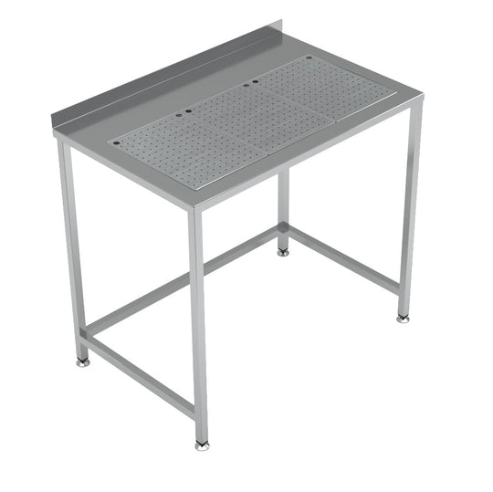 ARBEIDSBAR MED INTEGRERT DRYPPEBRETT 1000X650