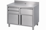 RUSTFRITT STÅL KAFFE ARBEIDSBORD 1250X600X1150