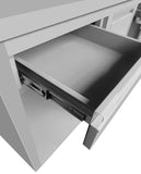 RUSTFRITT STÅL KAFFE ARBEIDSBORD 1500X600X1150