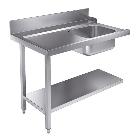 Innmatingsbord bunnhylle 1200 venstre for 7280.0045–0046