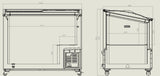 Glasslokk for fryseboks 297 L