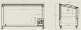 Glasslokk for fryseboks 461 L