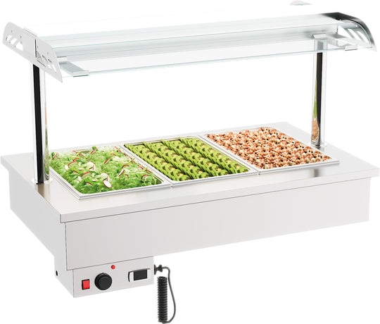 Nedfellt bain-marie-modul 3/1
