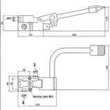 Pedalstyrt blande-kran 1 pedal