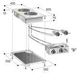 Elektrisk komfyr 2 plater