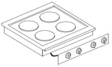 Elektrisk komfyr 4 plater