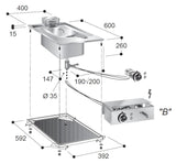 Elektrisk frityr 1x10L