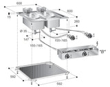 Elektrisk frityr 2x10L