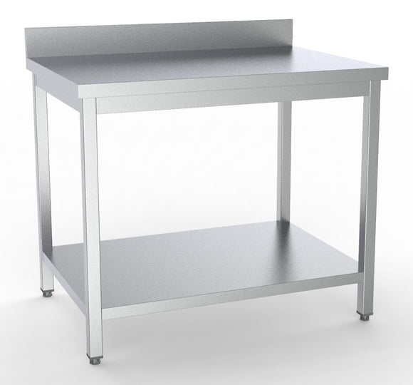 700 Arbeidsbord med 1 underhylle og oppkant - Flatpakket-700-2000