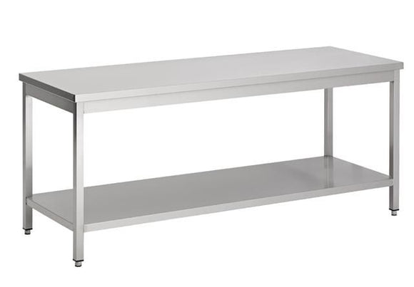 600 Arbeidsbord med underhylle  - Flatpakket 400-2000 -lav høyde