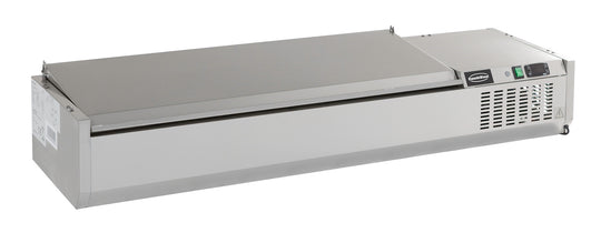 Kjølt benketopp rustfri topp 1/3 GN x 6