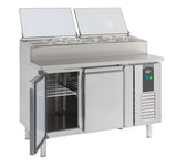 Saladette 2 dører 6x1/3 GN-beholder