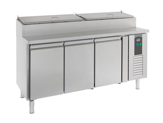 Saladette 3 dører 8x1/3 GN-beholder