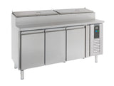 Saladette 3 dører 8x1/3 GN-beholder