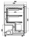 Fryser 120L SS 1 dør