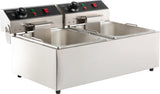 Elektrisk benkfrityr 2x6L