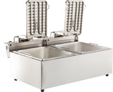 Elektrisk benkfrityr 2x6L