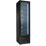 FRYSESKAP 1 GLASSDØR SORT NAP-250F