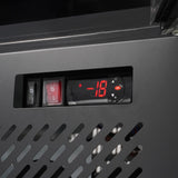 FRYSESKAP 1 GLASSDØR SORT NAP-250F