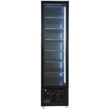 FRYSESKAP 1 GLASSDØR SORT NAP-250F