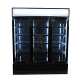 Kjøleskap 3 glassdører svart FCU-1200 BL