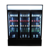Kjøleskap 3 glassdører svart FCU-1200 BL