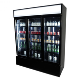 Kjøleskap 3 glassdører svart FCU-1200 BL
