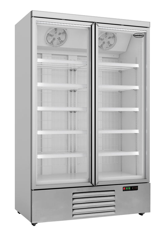 Fryser 2 glassdører JDE-1000F  
**Merk:** Høy startstrøm krever automatsikring med karakteristikk type C.