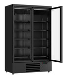 Kjøleskap 2 glassdører svart JDE-1000R BL