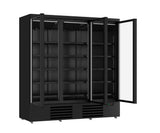 Kjøleskap 3 glassdører svart JDE-1530R BL