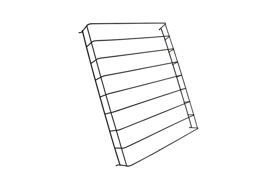 Hylledeler svart midt  
7455.2235-2240 + 7455.2415-2417