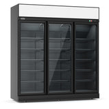 Kjøleskap 3 glassdører svart INS-1530R BL
