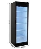 KJØLESKAP 1 GLASSDØR PIB-360R