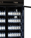 KJØLESKAP 3 GLASSDØRER SORT IRM-1180R BL