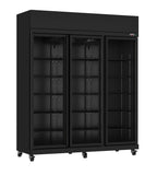 KJØLESKAP 3 GLASSDØRER SORT IRM-1180R BL