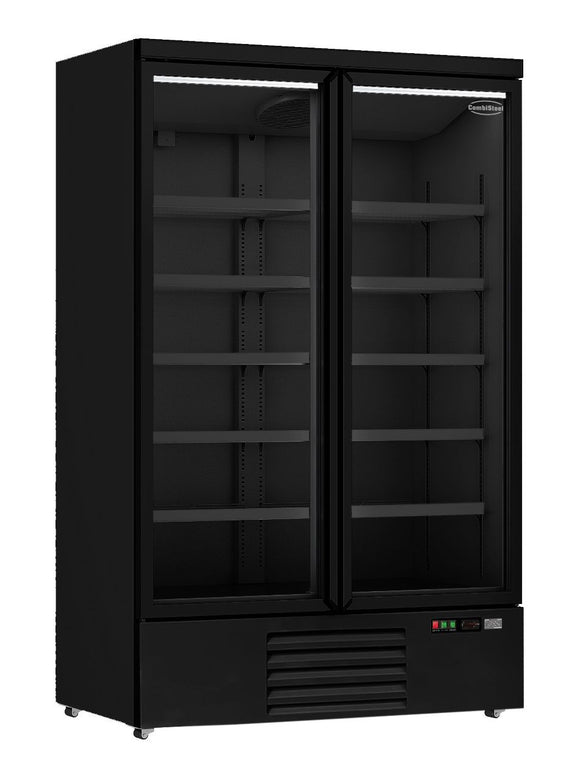 Kjøleskap 2 glassdører svart - 1000L
