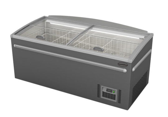 SUPERMARKED FRYSEBOKS grå 1850 automatisk avriming