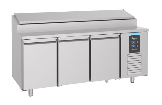 Saladette 3 dører 10x1/3GN beholdere