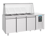 Saladette 3 dører 4x1/1GN beholdere