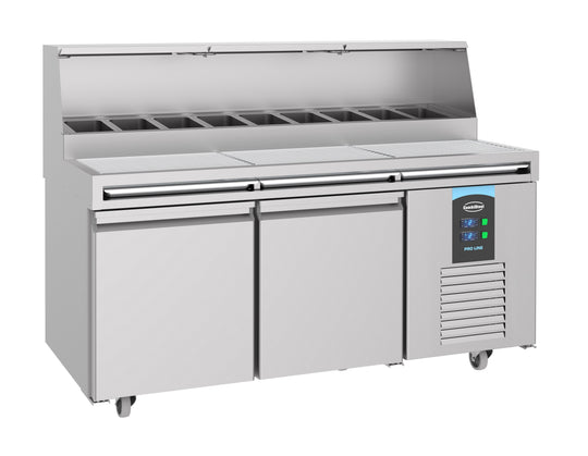 Pizzabenk 2 dører 9x 1/3 GN beholdere