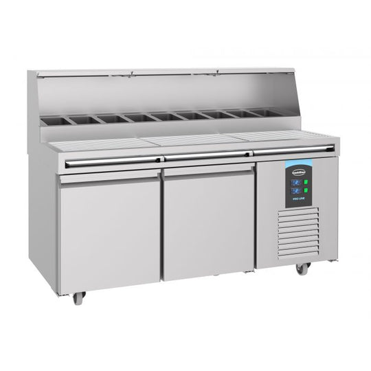 Pizzabenk/kjøl 2 dører 1/3 GN