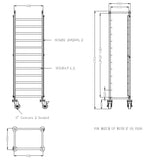 Avryddingsvogn flatpakket 1/1GN
