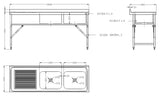 600 nedfellbar vaskeseksjon 1800 2R