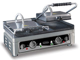 Dobbel kontaktgrill rillet