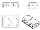 Crêpejern dobbel plate