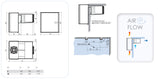 POSITIV VEGGMONTERT STRADDLE-TYPE ENHET 34,1-61,5 M3
MED VINTERREGLER