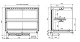 Nedfellbar kubisk oppvarmet keramisk display – svart 3/1