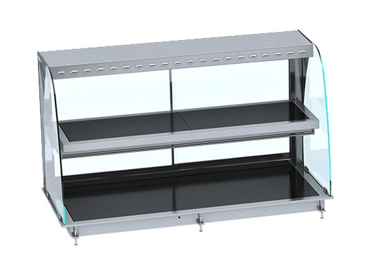 Nedfellbar buet oppvarmet keramisk display – svart 4/1